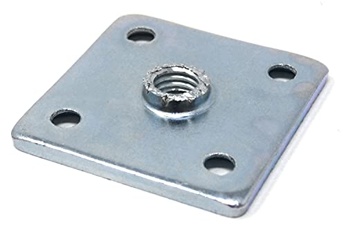 Design61 4er Anschraubplatte Montageplatte 37 x 37 mm für Schrankbeine Sofafüße Möbelfüße mit M8 Gewinde von Design61