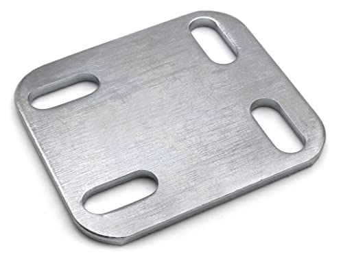 Design61 4er Flachverbinder mit Langloch Holzverbinder Metallverbinder Fixierplatte Anschraubplatte Montageplatte 60 mm x 53 mm Design61 4er Flachverbinder mit Langloch Holzverbinder Metallverbinder Fixierplatte Anschraubplatte Montageplatte 60 mm x 53 mm von Design61