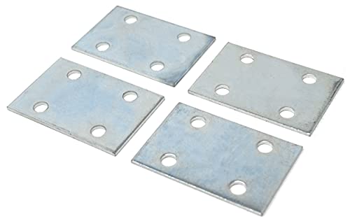 Design61 4er Lochplatte Flachverbinder Fixierplatte Anschraubplatte Montageplatte 60 x 40 mm von Design61