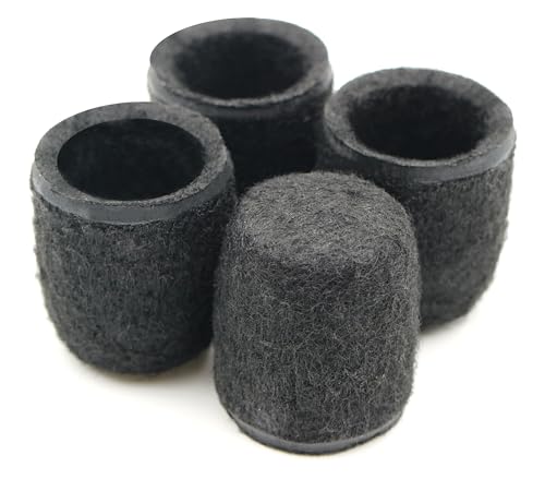 Design61 4er Set Filzgleiter Gleitkappen Filzkappen für Rundrohrstühle mit einem Durchmesser von 22mm Schwarz Design61 4er Set Filzgleiter Gleitkappen Filzkappen für Rundrohrstühle mit einem Durchmesser von 22mm Schwarz von Design61