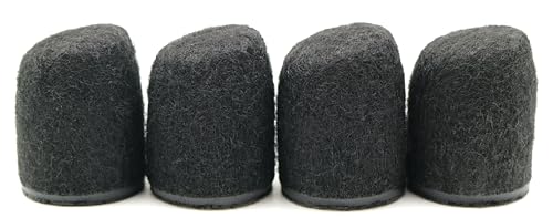 Design61 4er Set Filzgleiter Gleitkappen Filzkappen für Stühle Schräg mit Neigung mit einem Durchmesser von 16mm von Design61