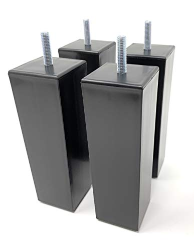 Design61 4er Set Möbelfüße Möbelgleiter mit Filz für Schrank Sideboard 150 mm von Design61