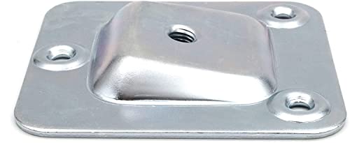 Design61 4er Set Montageplatte Schräg 10° Neigung M8 Gewinde für Sofa Tischbeine Stuhlbeine Möbelbeine Befestigung Platten Sofabeine Adapter von Design61