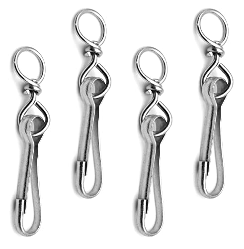 Design61 4er Set Simplexhaken mit Wirbel 12x60 mm Stahl verzinkt DIN 5287 von Design61