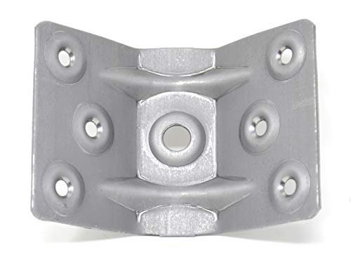 Design61 4er Set Winkelbeschlag Tischbein Tischbeschlag Stahl 96 x 70 mm von Design61