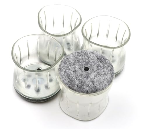 Design61 4er Silikon Filzgleiter Gleitkappen Filzkappen Bodenschutz für Rundrohrstühle mit einem Durchmesser von 14-18mm Design61 4er Silikon Filzgleiter Gleitkappen Filzkappen Bodenschutz für Rundrohrstühle mit einem Durchmesser von 14-18mm von Design61