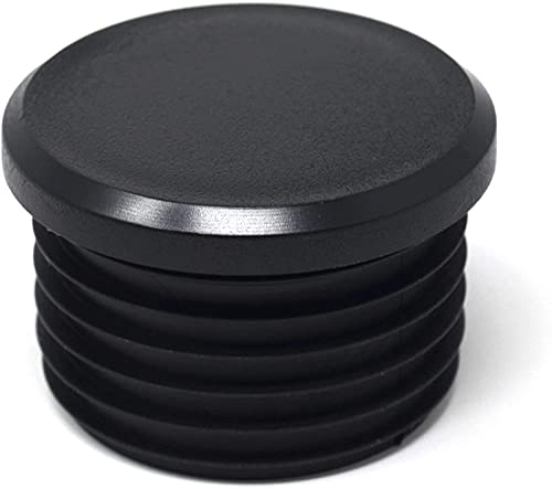 Design61 4X Abdeckstopfen Ø33,7 mm Lamellenstopfen mit flachem Kopf für runde 1 Zollrohre von Design61