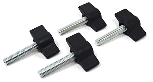Design61 4x Flügelschraube Kunststoff mit Gewindebolzen Stahl M4 x 28 mm Design61 4x Flügelschraube Kunststoff mit Gewindebolzen Stahl M4 x 28 mm von Design61