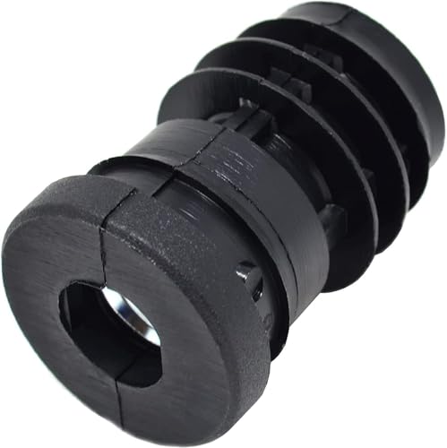 Design61 4x Gewindestopfen Justierstopfen für Rundrohr mit eingelegter Metallmutter Ø28 mm 2 mm mit M8 Innengewinde von Design61
