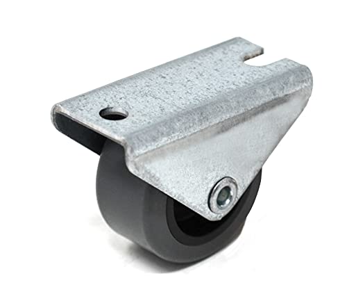 Design61 4x Kastenbockrolle Bettkastenrolle Möbelrolle Möbelrollen 30x15 mm mit weicher Lauffläche von Design61