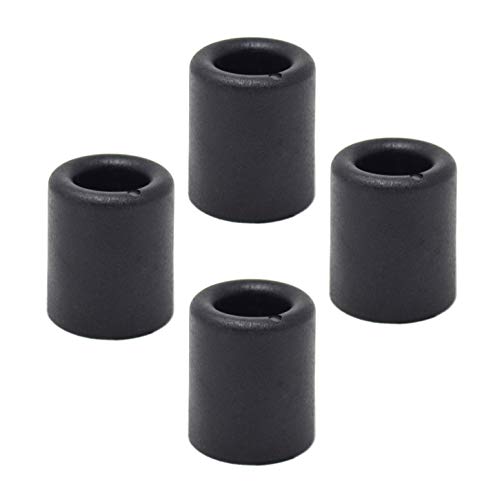 Design61 4x Türpuffer und Anschraubpuffer Wandpuffer aus PVC in Schwarz H 23 x Ø 20 mm von Design61