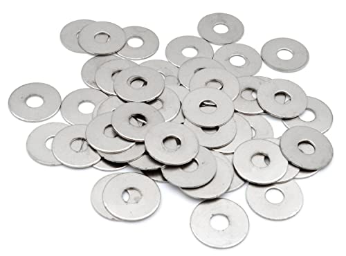 Design61 50x Unterlegscheiben Loch-Ø 5,0 mm Abstandshalter vernickelt Design61 50x Unterlegscheiben Loch-Ø 5,0 mm Abstandshalter vernickelt von Design61
