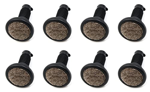 Design61 8er Set Filz Gelenkgleiter Filzgleiter für Rohrinnen-Ø 11-12 mm zum Einstecken von Design61