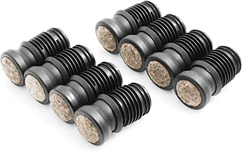 Design61 8er Set Filz Gelenkgleiter Ø 30mm Filzgleiter für Rohrinnen-Ø 21-22 mm zum Einstecken von Design61