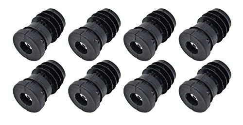 Design61 8x Gewindestopfen Justierstopfen für Rundrohr mit eingelegter Metallmutter Ø25mm 1,5-2 mm mit M10 Innengewinde Design61 8x Gewindestopfen Justierstopfen für Rundrohr mit eingelegter Metallmutter Ø25mm 1,5-2 mm mit M10 Innengewinde von Design61