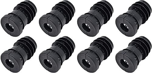Design61 8X Gewindestopfen Justierstopfen für Rundrohr mit eingelegter Metallmutter Ø30mm 1,5-2,0 mm mit M10 Innengewinde von Design61