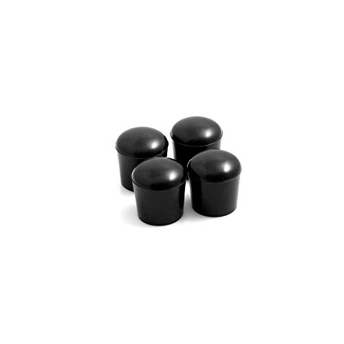 Design61 Endkappe Gleitkappe Schutzkappen Fusskappen mit Stahleinlage Ø20 mm 4 Stück von Design61