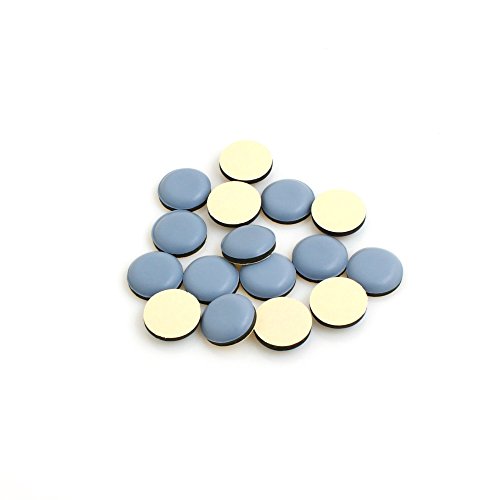 Design61 Möbelgleiter 16x Bodenschutz Gleiter Teflon selbstklebend Ø 20 mm PTFE Stärke 3,1mm Bodenschongleiter von Design61