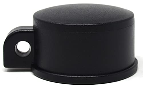 Design61 Ösenkappen 4er Set Pfostenkappe Abdeckkappe Zaunkappe für Pfosten-Ø 42mm Kunststoff in Schwarz von Design61