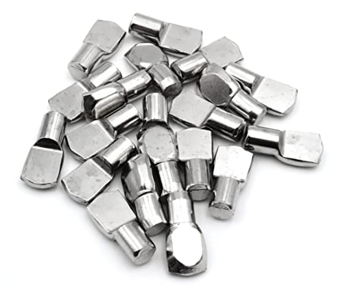 Design61 Regalbodenträger 7 mm Bodenträger für Regalböden Stahl Vernickelt Löffelform 20 Stück von Design61