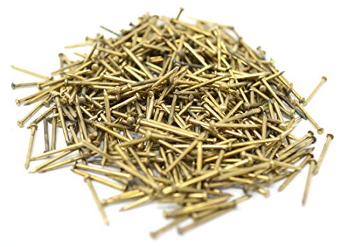 Design61 Rundkopfstifte Nägel Nagel 1,0 x 15 mm Eisen vermessingt 50g ca. 480 Stück Design61 Rundkopfstifte Nägel Nagel 1,0 x 15 mm Eisen vermessingt 50g ca. 480 Stück von Design61