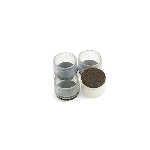Design61 Silikon Stuhlgleiter Stuhlkappen Filzgleiter Bodenschutz Gleiter Möbelgleiter 4er Set für Füße mit einem Ø von 25mm von Design61