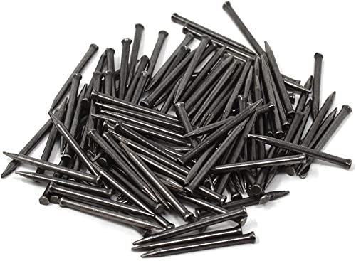 Design61 Stahlstifte Stahlnägel Sockelleistenstifte Nagel 1,5 x 25 mm Flachkopf Senkkopf 100 Stück von Design61