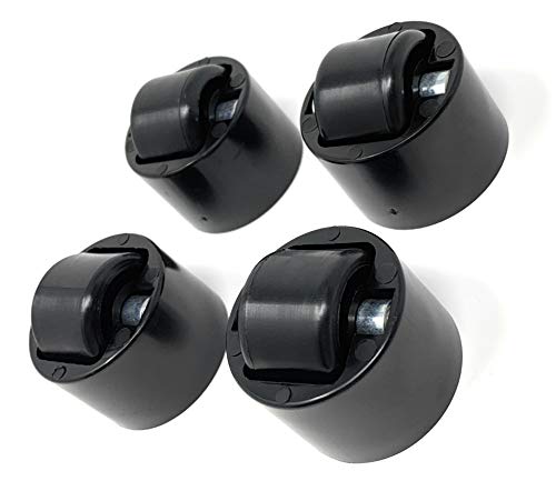 Design61 Stollenrollen Möbel-Gleitrolle 4er Set Gleitrolle Möbelrollen Möbel Rolle mit Harter Lauffläche von Design61