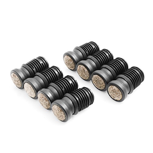 Design61 Stuhlgleiter 8er Set für Rohrinnen-Ø 21-22 mm Filz Möbelgleiter Gelenkgleiter Filzgleiter Bodenschutz Bodenschongleiter zum Einstecken von Design61