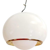 Space Age, Meblo Guzzini Gold Bud Pendellampe, Jugoslawien 60Er Jahre von Design70Shop