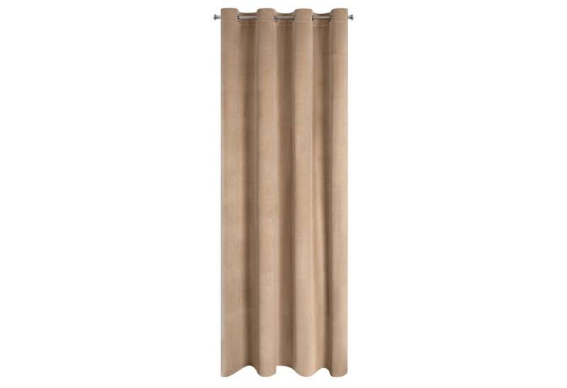 Design91 Vorhang Samtvorhänge Wohnzimmer Schlafzimmer Blickdicht Ösen Velours Velvet, Ösen von Design91