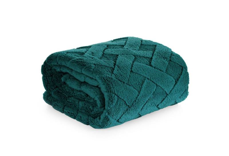 Wohndecke CARO, Design91, Karierte Kuscheldecke ideales Geschenk Weiche, warme Decke von Design91
