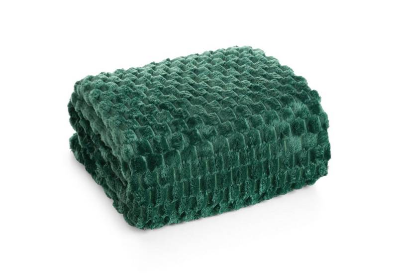 Wohndecke CINDY/6, Design91, Tolle Struktur, Waffelmuster, Weich, Karierte Decke, Karomuster von Design91