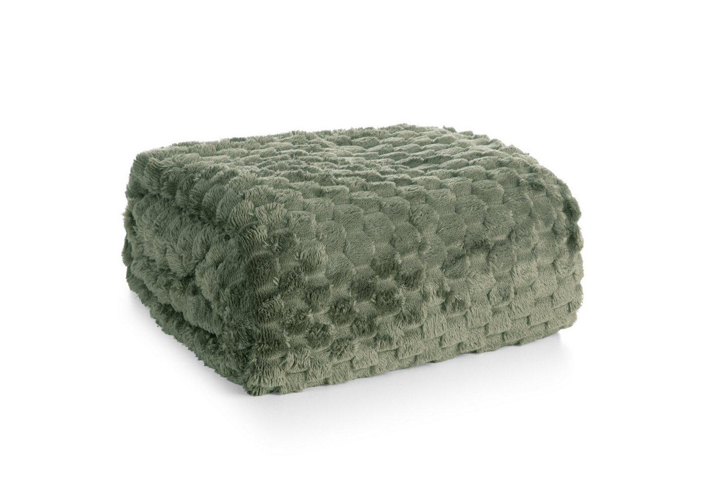 Wohndecke CINDY/6, Design91, Tolle Struktur, Waffelmuster, Weich, Karierte Decke, Karomuster von Design91