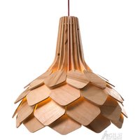 Coco Lampe - Große Holz Pendellampe, Nachhaltig Mit Allen Natürlichen Oberflächen Hergestellt von DesignAgile