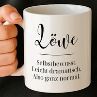 Löwe Tasse 11Oz - Witziges Horoskop Geschenk Mit Spruch Astrologie Becher Für Selbstbewusste Sternzeichen von DesignApartment