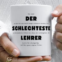 Lustige Tassen Für Lehrkräfte Mit Spruch - Abschiedsgeschenk Lehrerin Zum Ruhestand Kaffeetassen Schule Becher Humor Lehrer von DesignApartment