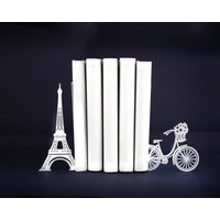 Buchstützen Versand Kostenfrei -Oh Paris - Sind Mit Dem Laser Aus Metall Ausgeschnitten von DesignAtelierArticle