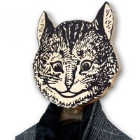 Einzigartige Haken - Kleiderbügel Maske She Cat von DesignAtelierArticle