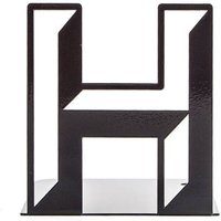 Metall Buchstütze H Initial Buchstütze, Alphabet Serie von DesignAtelierArticle