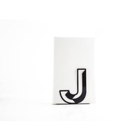 Metall Buchstütze J Alphabet Initial Metall Buchstütze J Alphabet Initial von DesignAtelierArticle