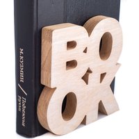 Zwei Moderne Und Stilvolle Buchstütze -Bookone - Holz Ausgabe von DesignAtelierArticle