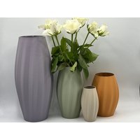 Designer Vase Aura - Pastell-Edition, Dekovase/Blumenvase Für Schnittblumen Und Trockenblumen, Wasserdicht Inklusive Glaseinsatz von DesignByLayer