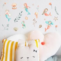 Meerjungfrau Stoff Aufkleber, Meer Meerjungfrau, Meer, Stoff, Kinder, Kinderzimmer von DesignByMaya