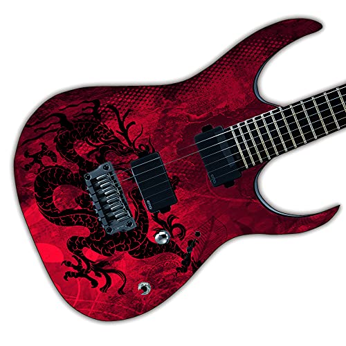 Aufkleber für Gitarre, Bass oder Akustik, laminiert, Vinyl, Motiv: Blutdrache GS79 von DesignDivil