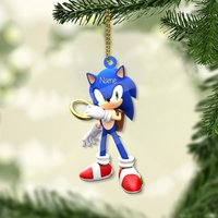 Benutzerdefinierte Name Sonic Acryl Ornament, The Hedgehog 2025 Geschenk, Und Freunde Weihnachtsgeschenk Tail Knuckles Ornament Geschenk von DesignDreamMoon