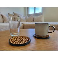 Hexagon Untersetzer Im Wabendesign - 3D-Gedruckter Glasuntersetzer | Moderner Tischschutz & Küchenaccessoire von DesignDynamics3d