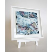Glasmalerei, Struktur 01 , Bild, Holzrahmen, Malerei, Unikat, Signiert von DesignElena