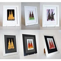 Kölner Dom, Auf Glasplatte 10, 5 X 7 cm in Passenden Bilderrahmen, Handarbeit, Unikat, Signiert von DesignElena