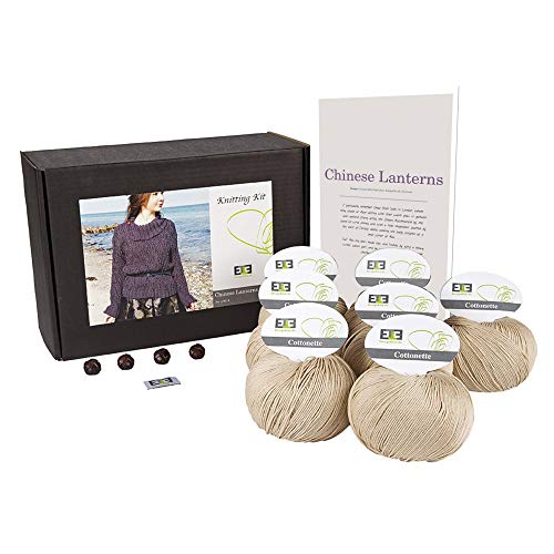 DesignEtte 100% ägyptische Baumwolle Strick-Set chinesischen Laternen P, Baumwolle, Champagne 49, XL DesignEtte 100% ägyptische Baumwolle Strick-Set chinesischen Laternen P, Baumwolle, Champagne 49, XL von DesignEtte